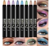 Bâtons d' à paupières, stylo à paupières, Ensemble de 8 bâtons de paillettes pour les yeux, Stylo scintillant pour fard à paupières, bâton mélangeable, fard à paupières pour filles