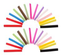 Bâtons D’argile Polymère Motif Cœur Amour, 5x50mm, 50 Pièces | Argile Polymère, Assortiment Varié, Coupe Épaisse ou Fine, pour Manucure Maison et Usage Salon