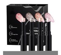 Bâtons d'à Paupières - 4 Crayons Maquillage Visage Type Gel | Crayon à Paupières - pour Soirée, Rendez-vous, Mariage, Voyage, Vacances, Scène, Bureau, Fête