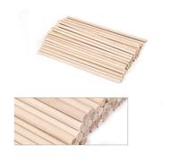 Bâtons D'artisanat En Bois Bâtons ronds en bois de 3 à 14 mm for bricolage, artisanat, engrenages, piquets, fabrication gâteaux(3x300mm-50pcs)