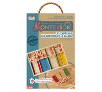 Bâtons de calcul Montessori en bois