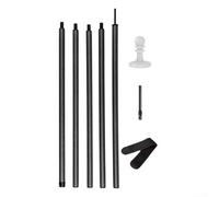 Bâtons de camping légers en fibre de carbone pour abri, portables et faciles à ranger (2,85 m)
