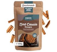 Bâtons de Cannelle Cassia - Monte Nativo (250g) - Cannelle Cassia entière - Épices aromatiques séchées avec soin, idéales pour Cuisiner et Assaisonner - Arôme et Goût intenses