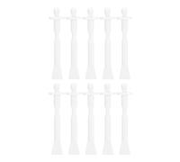Bâtons de cire d'épilation de 50pcs, applicateurs jetables d'épilation de nez de visage pour la bouche de nez de sourcils, matériel de PP 9x1.5cm