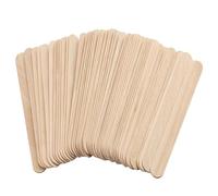 Bâtons de Cire Lot de 100 Pièces Bâton Applicateurs en Bois pour Cire Épilation - 150x18 mm - Épilation Sourcils, Lèvres, Visage