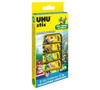 Bâtons De Colle - Uhu - Colle Blanche - Pour L'école - Lot De 8 Sticks - Mario Kart