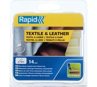 Rapid Bâtons de colle Textile & Cuir Ø12 x 94 mm Jaunâtre – 14 pièces (125 g) – Blister