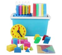 Bâtons De Comptage Colorés, Horloge, Géométrie, Tangram, Maths, Enseignement Montessori, Nouvelle Collection 2021