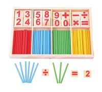 Bâtons De Comptage En Bois Montessori, Livraison Directe Gratuite, Bloc De Construction D'Intelligence, Jouet D'Éducation Mathématique Pour Enfants, Boîte En Bois