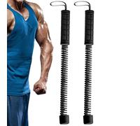 Bâtons De Corde De Combat - Équipement Fitness Portable Anti-Dérapant | 2 Pièces Corde d'exercice pour La Force des Bras - pour L'Entraînement Musculaire Le Cardio Le Torse Le Dos Les