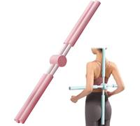 Bâtons de Correction de Posture de Yoga, Bâton de Pilates de Yoga de Musculation, Bâtons de Correction de Bosse, Posture Corrector, Yoga Sticks Stretching Tool (Pink)