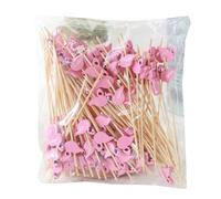Bâtons de fête multifonctionnels en bambou - Ustensiles de camping polyvalents pour barbecue, apéritifs, projets artistiques et table - Fourchettes en bois conviviales