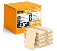 Bâtons de glace en bouleau pour travaux manuels, nourriture, crème glacée, bâtons de cire pour cire dure, bâtons de mélange époxy et résine, abaisse-langue, bâtons en bois de bricolage en vrac