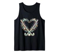 Bâtons de Hockey sur Gazon Motif Floral en Forme de cœur Débardeur
