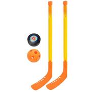Bâtons de hockey sur glace pour jeunes | Ensemble de bâtons de hockey pour débutants de qualité supérieure | Kit de battes de hockey sur piste léger pour , ensemble de balles de hockey sur
