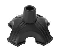 Bâtons de marche antidérapants de 19 mm, pied en caoutchouc pour bâton de marche, pointe de canne en caoutchouc autoportant à quatre bases support antidérapant coussin de canne béquilles accessoires