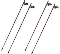 Bâtons de marche nordique OneWay Team 4 Mag Carbon Bâtons de randonnée Trekking, Couleur:Blackberry, Longueur:115cm