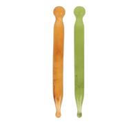 Bâtons de Massage en Résine Gua Sha 2 Pièces pour Auto-massage | Surface Lisse et Polie, Bords Arrondis, Format Portable, Usage Spa, Cou et Sourcils
