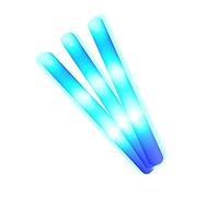 Bâtons de mousse lumineux LED mariage, fête, concert, 48 x 4 cm (50, bleu)