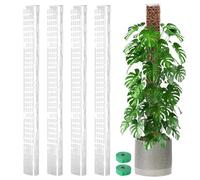Bâtons de Mousse pour l'intérieur, tiges de Mousse en Plastique pour Monstera et grimpantes, Support de Monstera, Supports de empilables, pour l'intérieur et l'extérieur