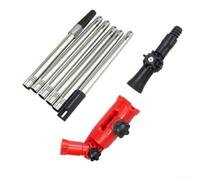 Bâtons de nettoyage de gouttière polyvalents, 170 cm télescopiques avec adaptateurs réglables pour nettoyer les feuilles, les débris, les gouttières de fenêtre