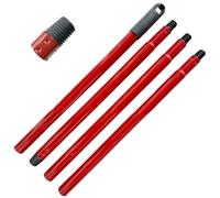 Bâtons de nettoyage en fer interchangeables pour systèmes de serpillères torsadées avec télescopiques et faciles à ranger, construction filetée européenne, poignée de rechange