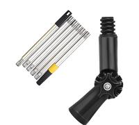 Bâtons de nettoyage télescopiques de qualité professionnelle avec mécanisme de verrouillage, construction en alliage d'aluminium antirouille pour le nettoyage de la tige d'extension en acier