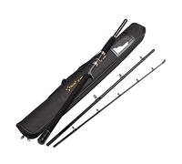Bâtons de pêche Portables en Eau salée Offshore Lourd 3 pièces de Voyage en Graphite pour pêche à l'appât, Lancer de Bateau, Jigging, pêche à la traîne avec Sac de Transport pour Canne (1,8 m/2,1