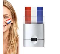 Bâtons de peinture pour le visage, marqueurs de corps rouge, blanc, bleu, crayons de , accessoire de festival durable, outil de sport fiable, construction pratique pour hommes et femmes
