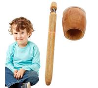 Bâtons de percussion Frog Caller - Instrument de rythme en bois naturel, batteur de tambour musical en bois fabriqué à la main | Jouet d'apprentissage précoce amusant pour les tout-petits, créateur de