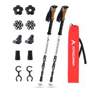 ATACAMA Baton de Randonnée Bâton De Marche Pliable Télescopique Fibre de Carbone Aluminium Homme Femme Enfant Batons De Rando
