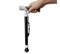 Bâtons de randonnée Canne de Marche télescopique pour Personnes âgées bâton de randonnée ultraléger et Pliable en Aluminium idéal pour la randonnée(1PC) (Noir, 38~105cm)