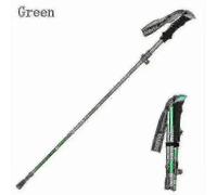 Bâtons De Randonnée Pliables 5 Sections Naturehike Antishock Vert 1 Pièce 110-130 Cm