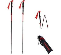 Viking Bâtons de randonnée Spider FS Carbone télescopiques Hauteur réglable 30-130 cm Rouge