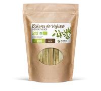 Bâtons de réglisse Bio décortiqués - 100 G - Planète au Naturel