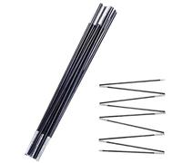 Bâtons de Remplacement pour Tente - Bâtons De Bâche Souples Pour Randonnée En Sac À Dos,Kit de Réparation avec Pièces de Rechange pour Randonnée Camping Plage Plein Air et Chasse