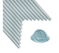 Bâtons de sceau de cire, ANBOSE 16 pièces bâtons de cire à cacheter pour pistolet à colle, bâton de sceau de cire Bleu clair pour pistolet à colle de 0,44 pouce, pour invitations de mariage