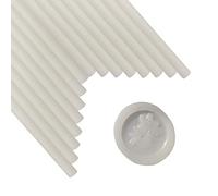 Bâtons de sceau de cire, ANBOSE 16 pièces bâtons de cire à cacheter pour pistolet à colle pour timbre de sceau de cire, bâton de sceau de cire Translucide pour pistolet à colle de 0,44 pouce