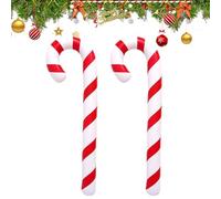 Bâtons de sucre gonflables, 2 pièces géantes en PVC gonflable Décoration de Noël - Décorations de Noël en plein air bâtons de sucre - Convient pour les jardins et les pelouses - Intérieur et extérieur