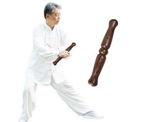 Bâtons De Tai Chi Qi Gong,Bâton d'arts Martiaux,Bâtonnet Taiji Bang, Tai Chi Bâtons Santé De Kung Fu, Equipement d'exercice Traditionnel Chinois Qigong Kungfu pour Le Fitn 33 * 4.7 cm