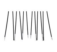 Bâtons de tente en fibre de verre, tiges de camping de rechange de 3 m avec cordon élastique, kit de support d'auvent de 7 mm de diamètre pour tentes 2 personnes, accessoires d'auvent d'extérieur