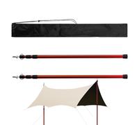 Bâtons de Tente, tiges de suceur 2 Morceaux de poteaux de Tente en Aluminium Portable pour tiges de Protection Solaire en métal, expérience de Camping avec tiges de Support auvent PLA, bâche de ca