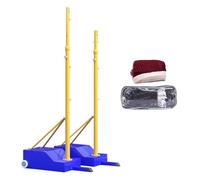 Bâtons de volley-ball robustes, filet de badminton pour arrière-cour réglable en hauteur, poteau de volleyball portable avec filet d'extérieur, pour adultes et enfants
