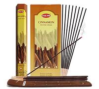 Bâtons d'encens à la cannelle et porte-encens avec ourlet d'encens