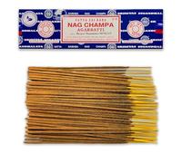 Bâtons d'encens Satya Nag Champa - 1 Paquet de 100 g (70-80 bâtons) - Aromathérapie - Méditation - Yoga - Packaging Eco-Friendly