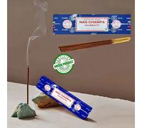 Bâtons d'encens Satya Sai Baba Nag Champa, 15 g/40 g/100 g (Paquet de 1) bois
