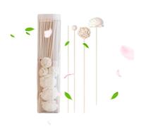 Bâtons Diffuseurs - Recharge De Roseaux En Rotin De 50 Pièces Avec Fleurs | Bâtons Diffuseurs De Parfum Longue Durée Avec Accents De Fleurs Pour L'huile Parfumée, La Maison, Le Bureau, La Chambre,