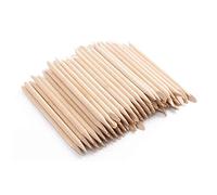 Bâtons d'orange, bâtons d'orange en bois bâton de cuticule 'ongle pour dissolvant de poussoir manucure art pédicure outils pédicure 100 pièces, bâton cuticule 'ongle en bois