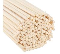 Bâtons en bois macramé Dowel, Tiges de cheville en bois de rotin for l'artisanat de bricolage, paquet de 3.0mm X 150-500mm de 20 à 50 pièces(3.0mm X 350mm -30pcs)