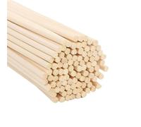 Bâtons en bois naturels for bricolage, 20/50 pièces, bâtons de diffuseur d'aromathérapie rotin Extra épais faits à la main, bâton for le travail du Bâtons de Bois pour Art(3mmX250mm -50pcs)